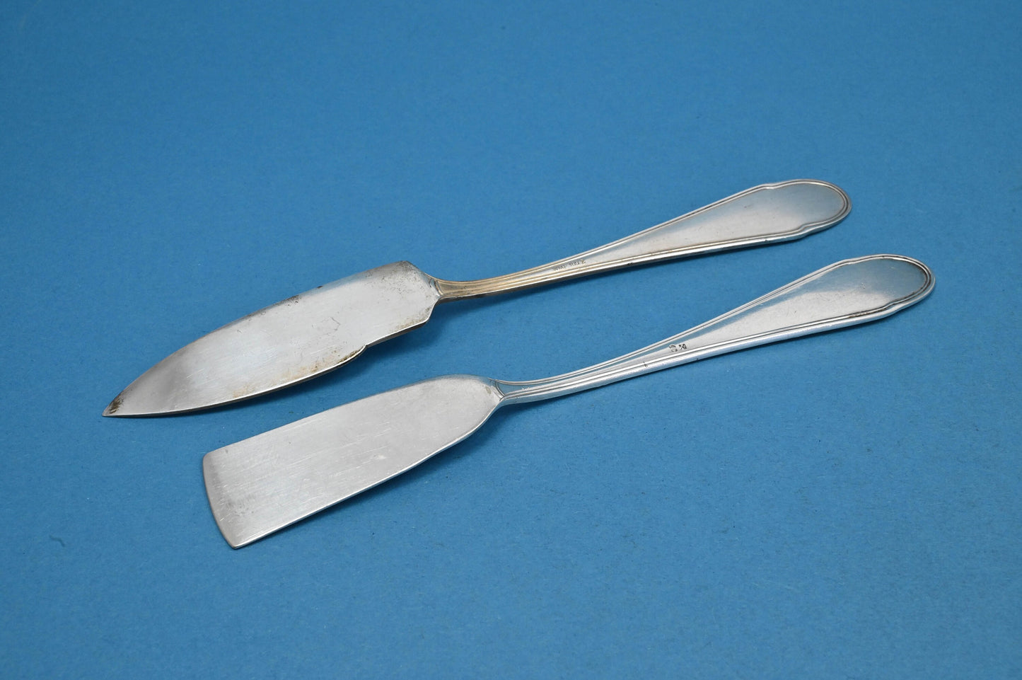 Versilbertes Käsemesser, Buttermesser, versilbert, WMF, Jugendstil