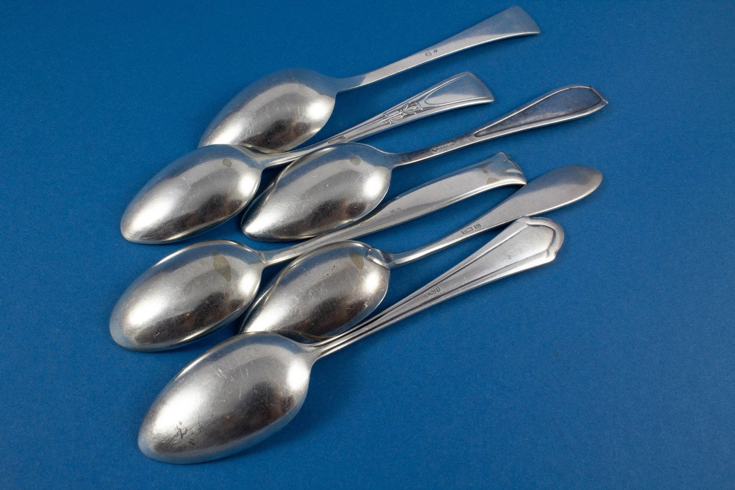 6 versilberte Teelöffel, Mix and Match , Mismatched, Shabby Chic, Löffel, Foto Requisiten, Schmuckdesign, Tee Party