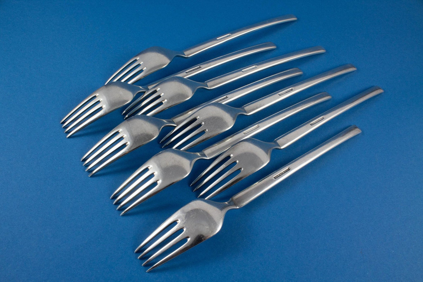 8 Tafelgabeln, Löffel, WMF New York, Gabeln