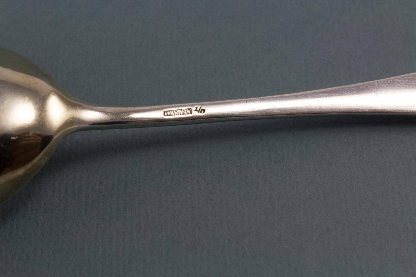 Antiker Zuckerstreulöffel, WMF, versilbert, Historismus, Jugendstil, 1900