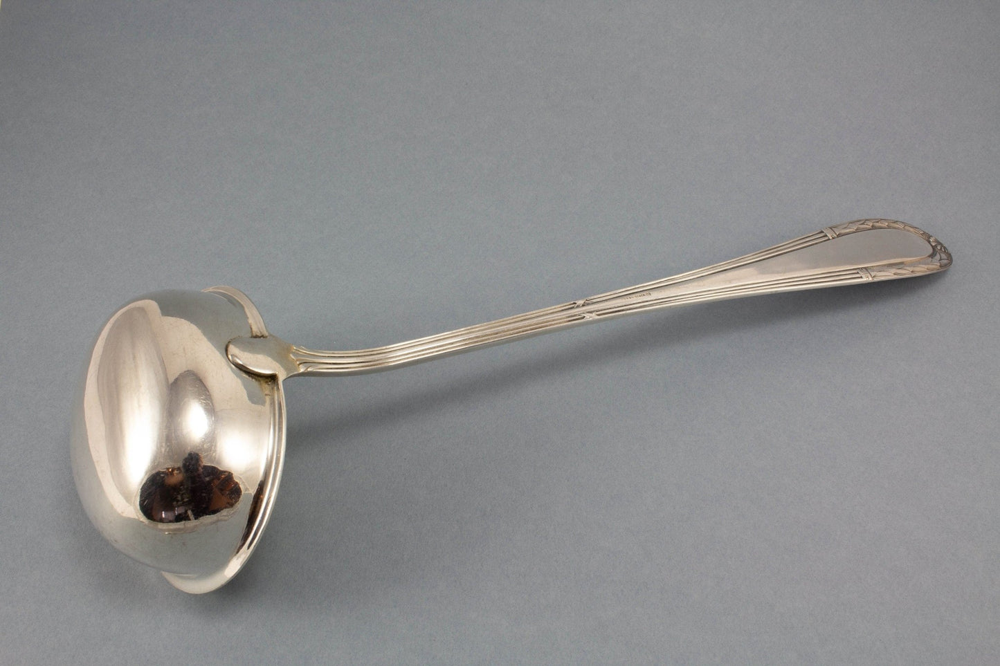Edle versilberte Suppenkelle, antike Kelle von G.A.G - Löffelland