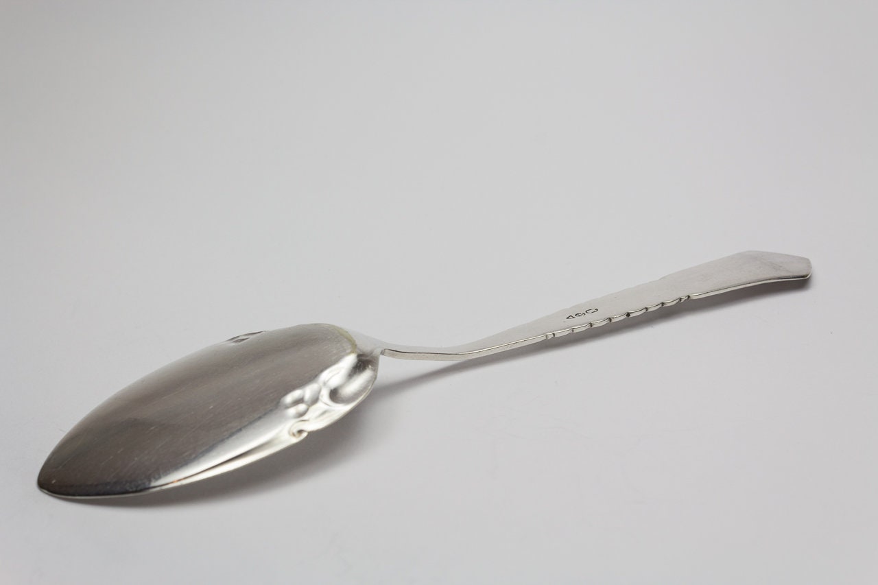 Beautiful pastry server, silver plated, pie server, Denmark, Art Nouveau, hammered, antique, decoration, Danish, silvered cutlery, Vintage