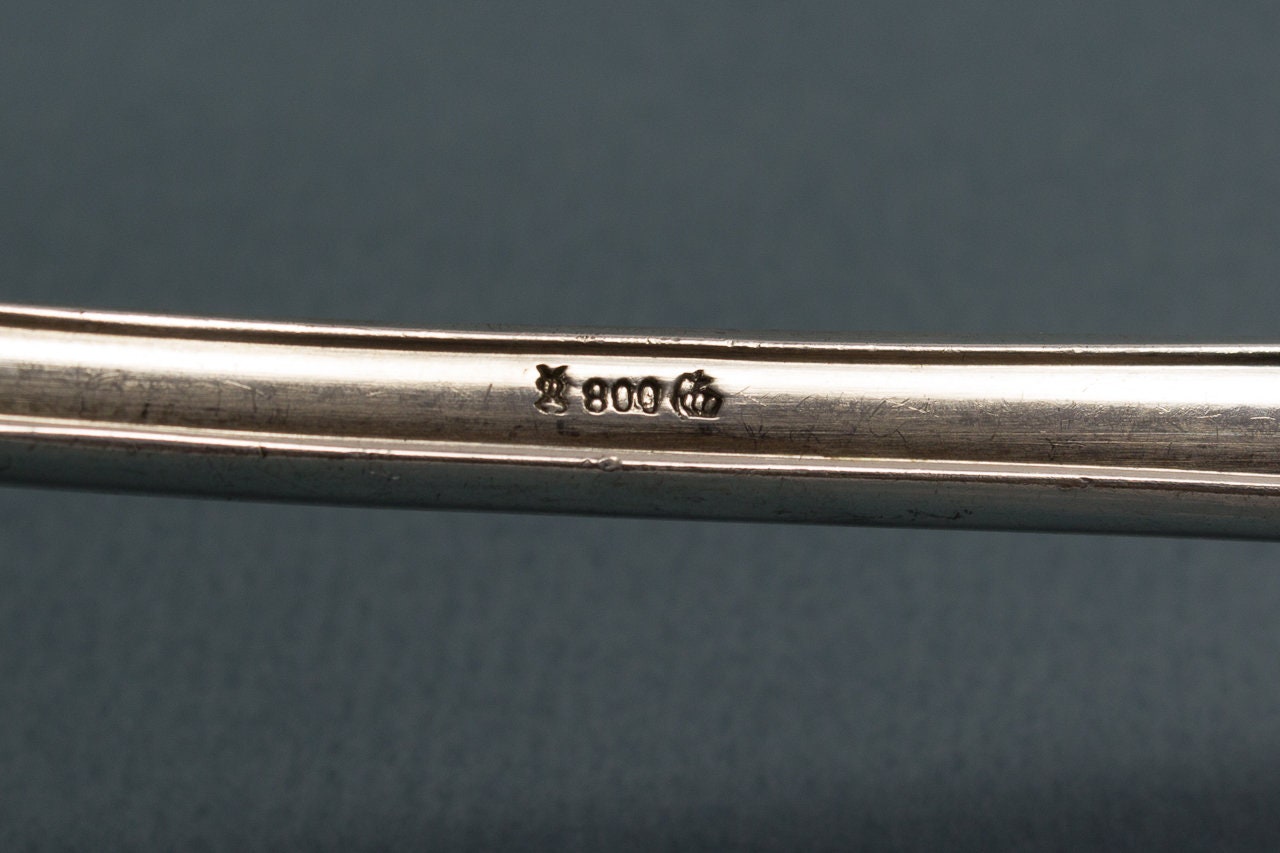 Soßenkelle, aus 800er Silber, Silberbesteck