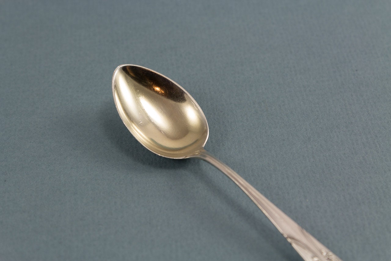 Mocha spoon, demi tasse spoon, art deco, silver, coffee break, 800, solid silver, Lutz & Weiss, spoon, vintage cutlery, silverware, spoon