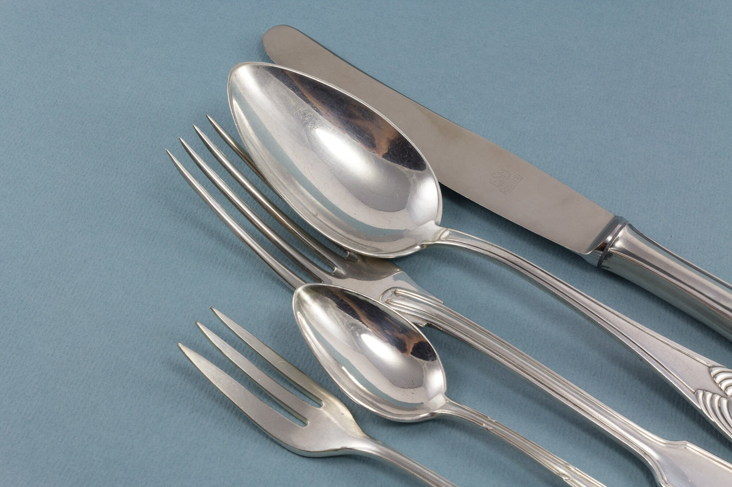 Besteck Set, versilbert, Messer, Gabel,Löffel, Teelöffel, Kuchengabel, Mix and Match, Tafelsilber, WMF, Wellner