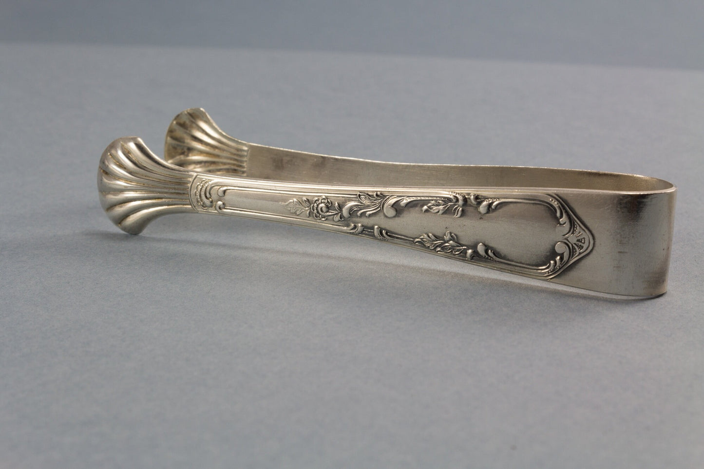 Silver plated sugar tongs