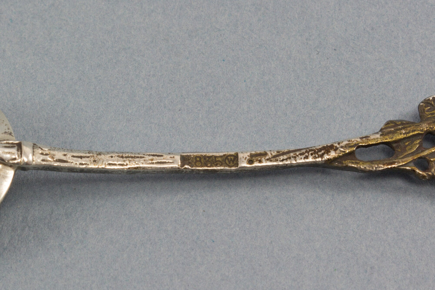 Zuckerlöffel aus 835er Silber, Rosenbesteck von Christoph Widmann