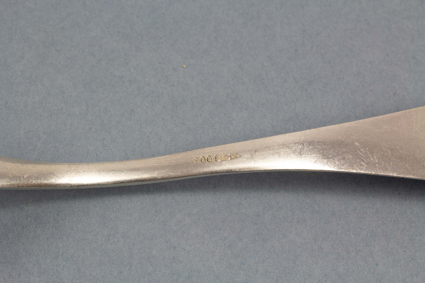 Silberne Gabeln von BSF, 800er Silber, Perl, Fackel, Halbmond + Krone