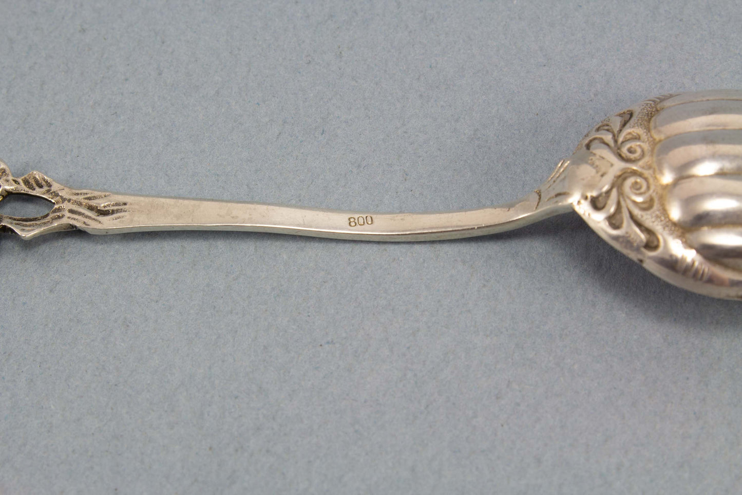 Löffel, Silber, Zucker, 800, Silber, Hildesheimer Rose, Vintage, Dekor, Löffel, Jugendstil, Vintage Besteck