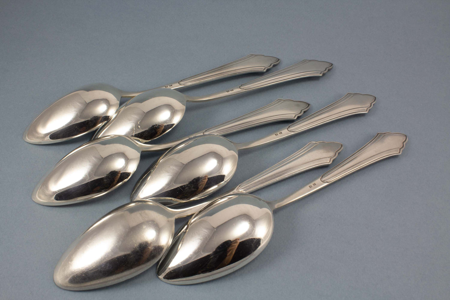 Esslöffel, Tafellöffel, WMF 900, Fächer versilbert, versilbertes Besteck