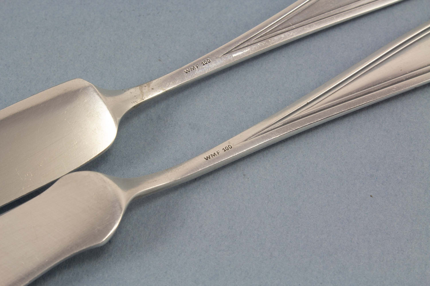 Käsemesser, Buttermesser, Vintage, versilbert, WMF 1600 Akanthus, Vorlegebesteck