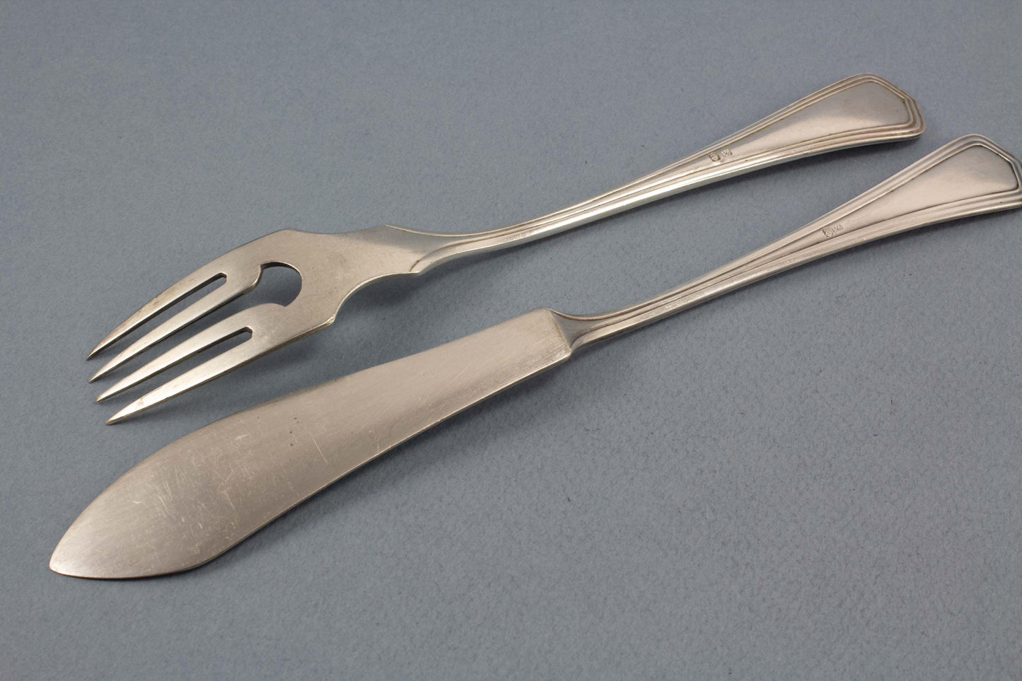 Art Nouveau fish silverware, WMF 37