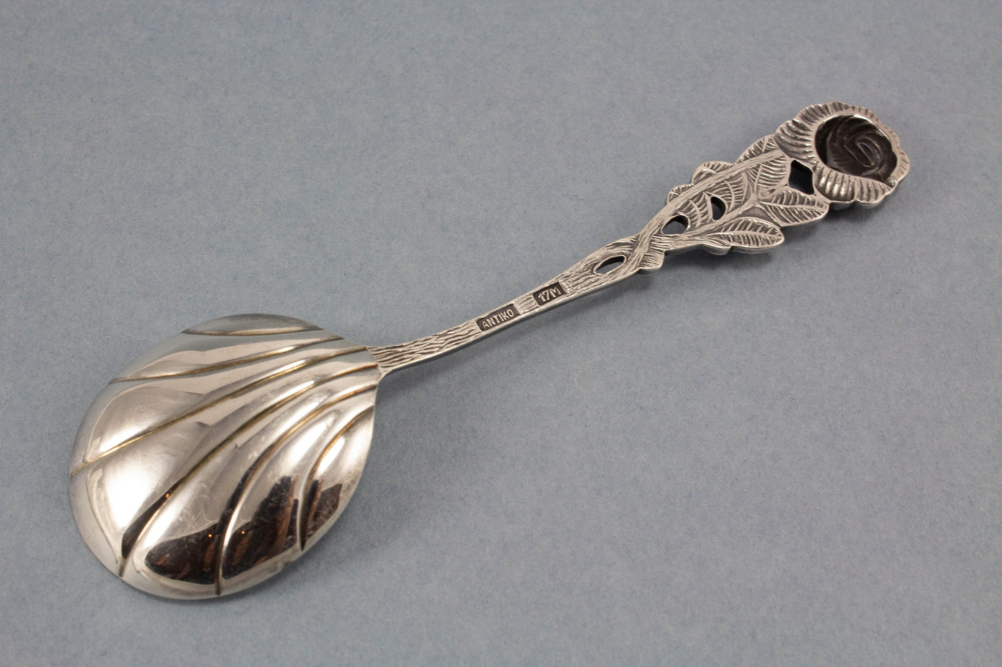 Zuckerlöffel, versilbertes Vintage Besteck