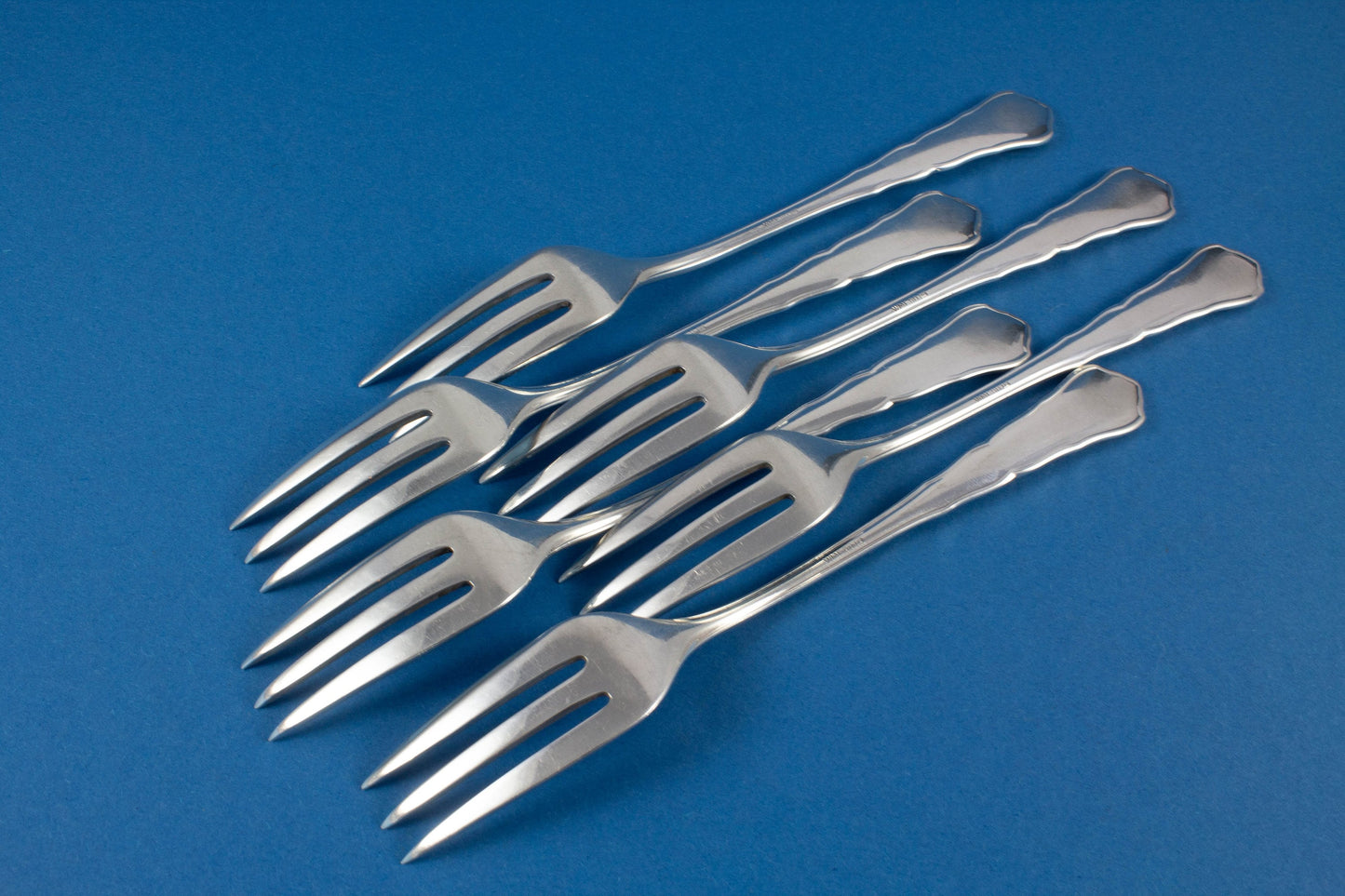 6 Kuchengabeln von WMF, WMF Chippendale