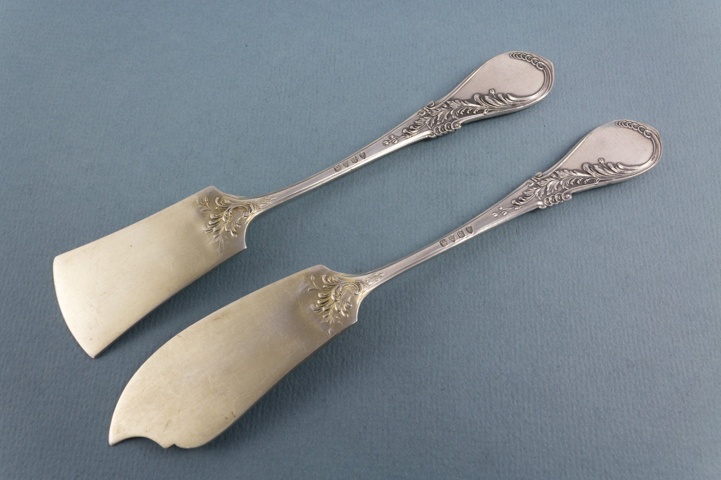 Noble silver knives set from 1900