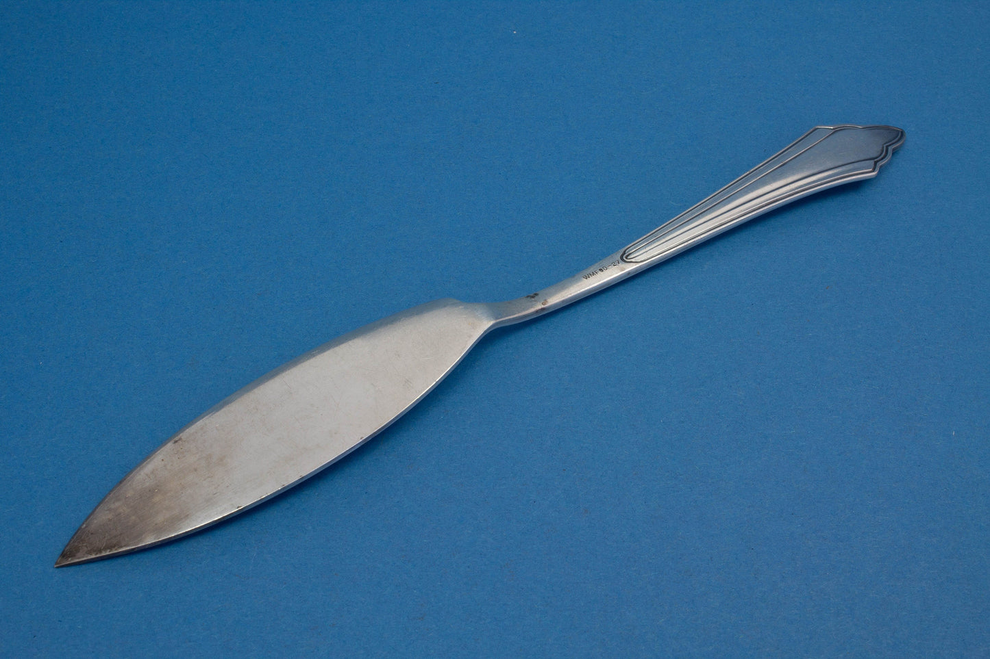 Versilbertes Fischmesser, WMF 900 Fächer