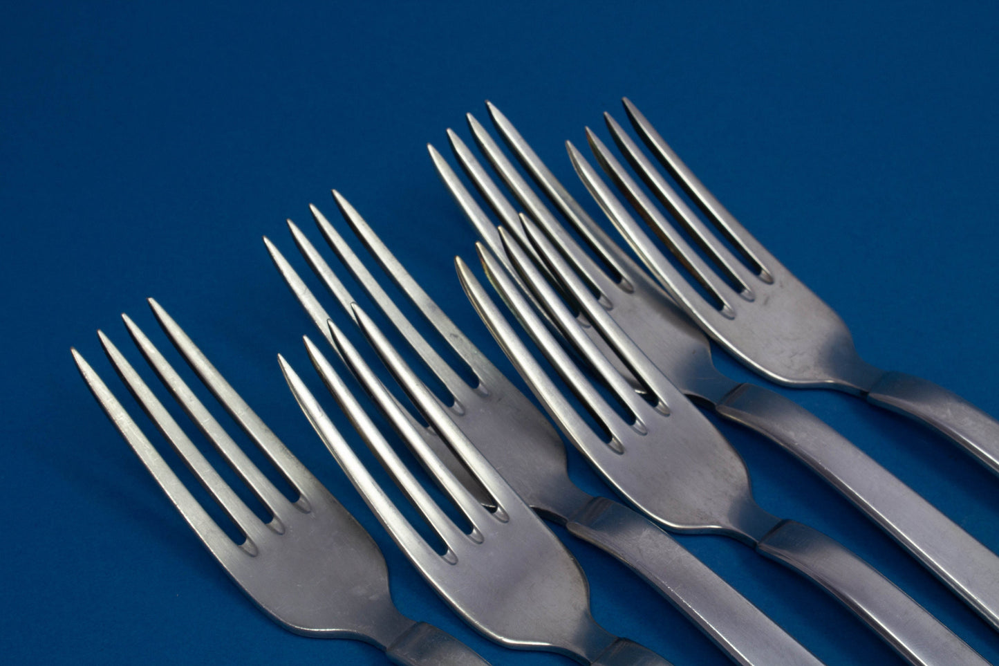 6 Tafelgabeln von WMF 2500, versilberte Gabeln