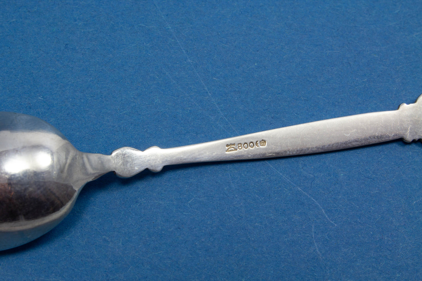 6 Silberlöffel für Mokka, 800er Silber, Espressolöffel von Wilkens, Schloss Kronborg