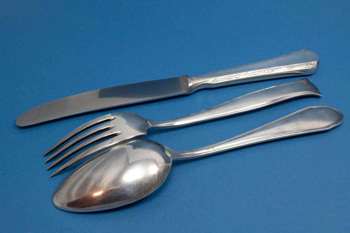 Mix and Match Besteck Set, versilbert, Messer, Gabel,Löffel, Tafelsilber