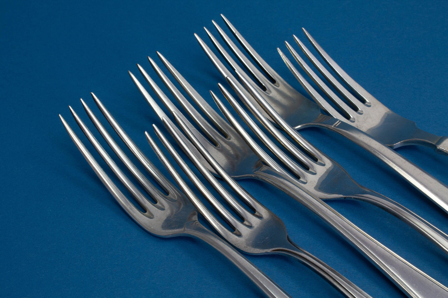 6 versilberte Mix and Match Tafelgabeln, Shabby Chic, Mismatched Gabeln