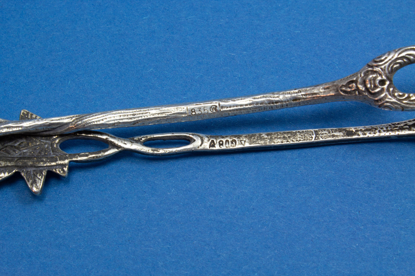 2 Käsespieße aus Silber, Hildesheimer Rose