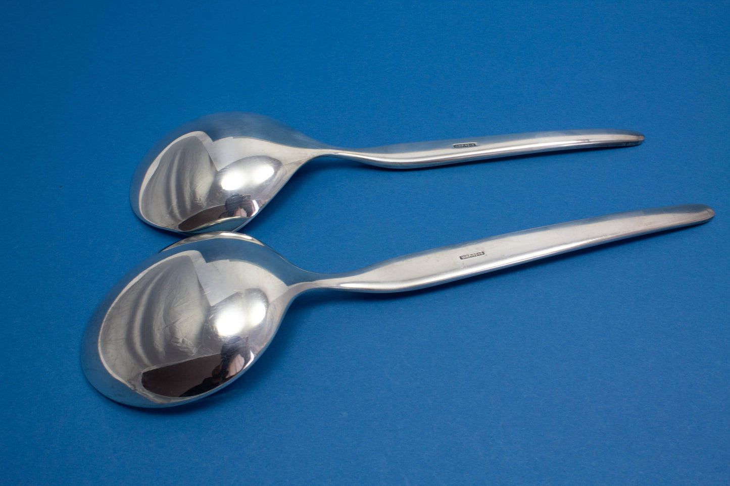 2 Servierlöffel, großer Gemüselöffel mit dem passenden Kartoffellöffel, WMF Zürich, versilberte Servierlöffel, Besteckset