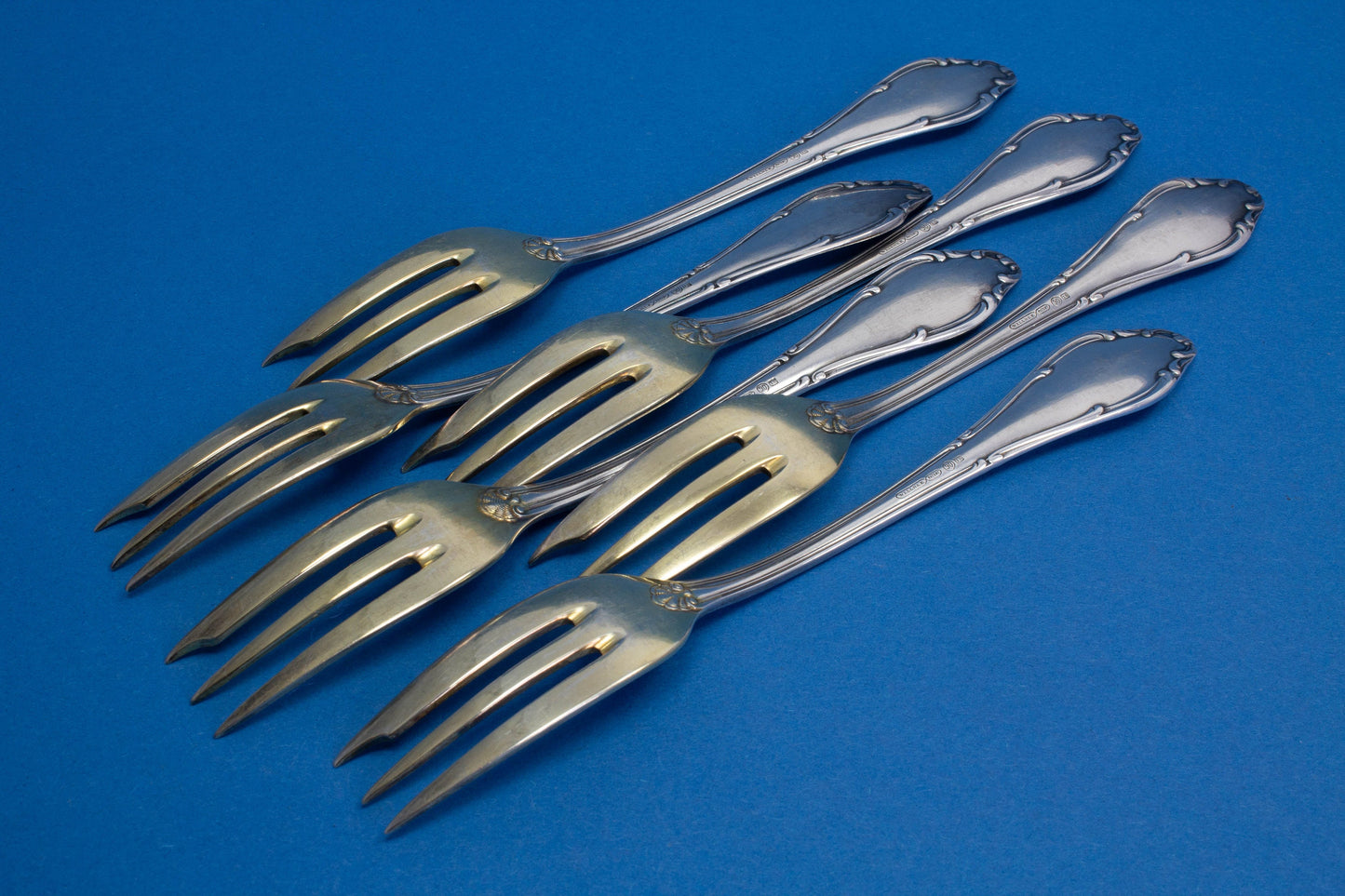 6 Kuchengabeln von Wellner, Mozart