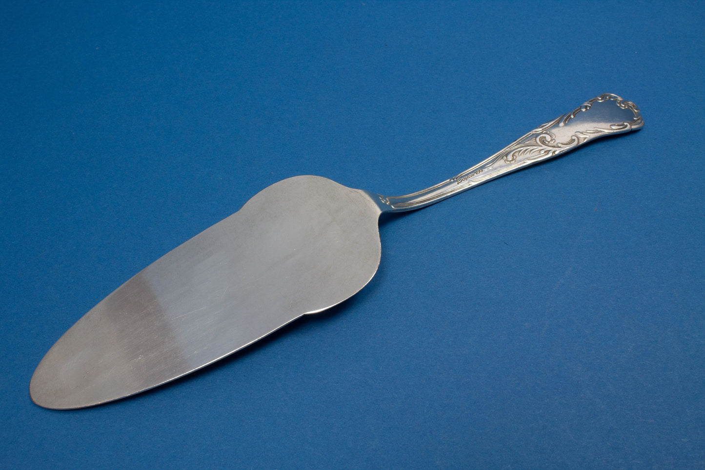 Rokoko Tortenheber, versilbert, Vintage-Kuchenheber