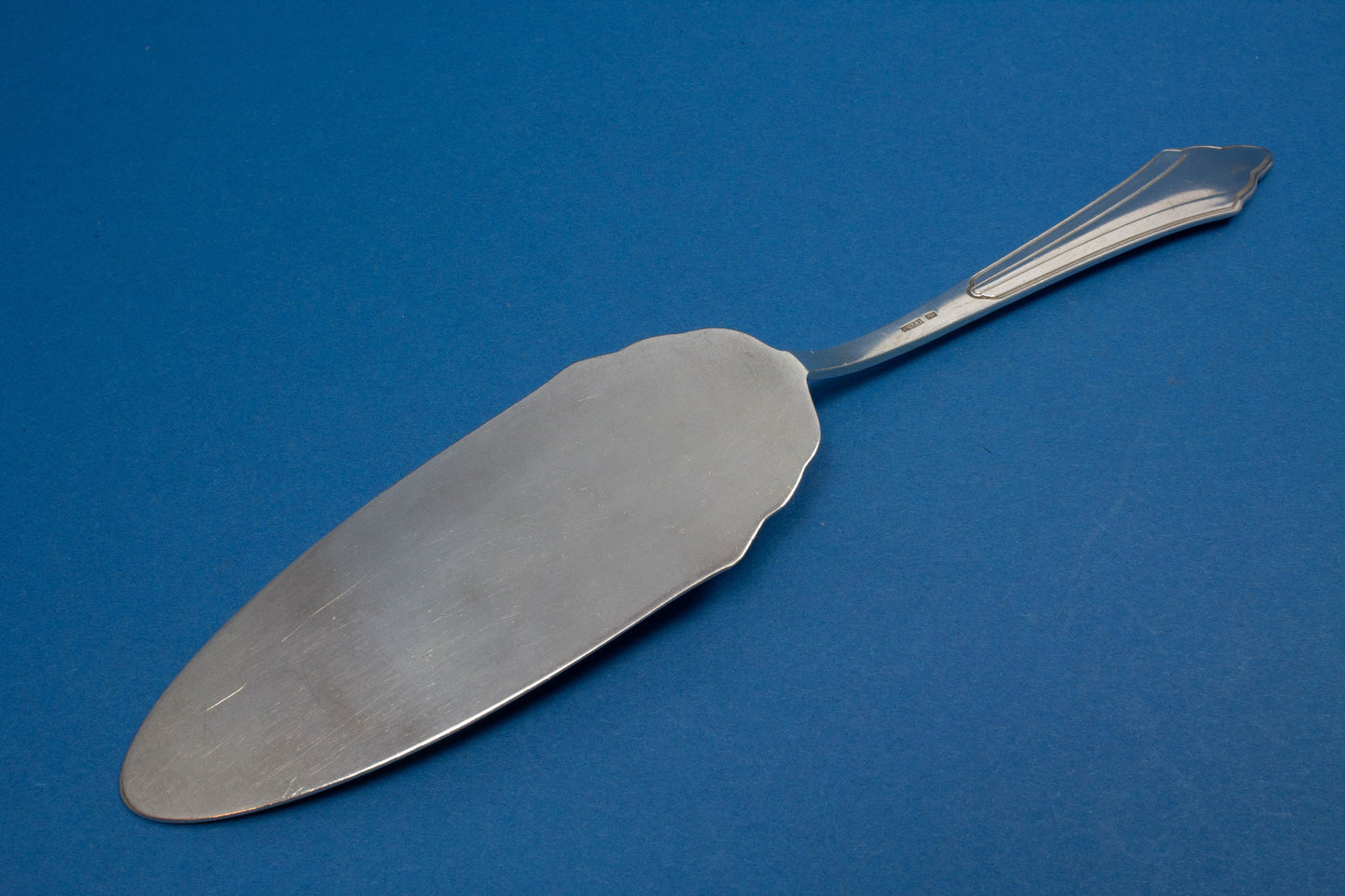 Tortenheber, WMF 900 Fächermuster, versilbertes Besteck