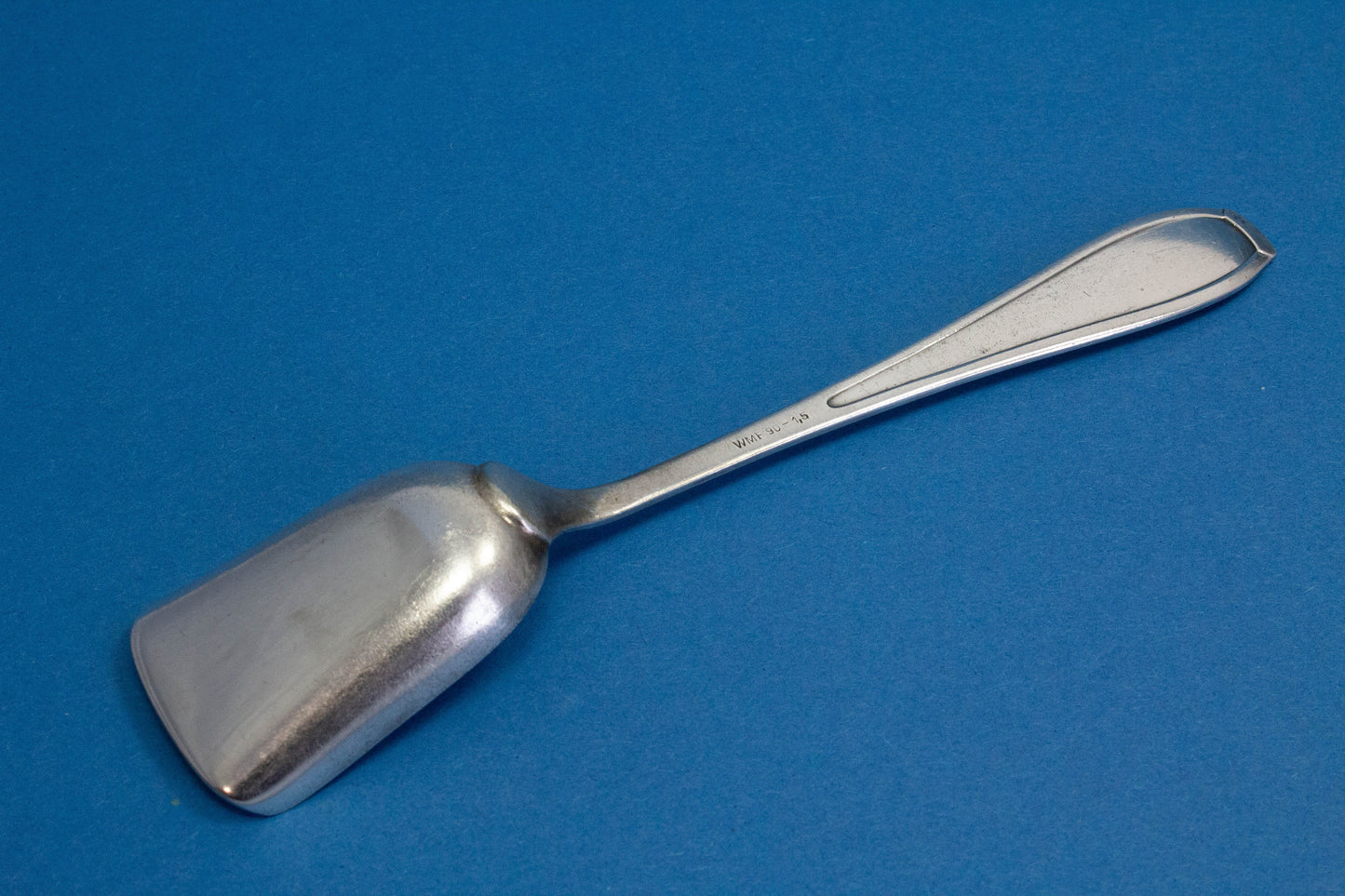 Versilberter Zuckerlöffel von WMF, um 1910, WMF 82 / 300, Albin Müller