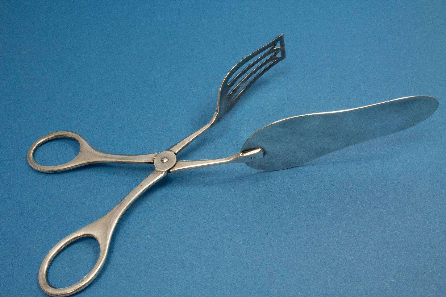 Große versilberte Gebäckzange von WMF