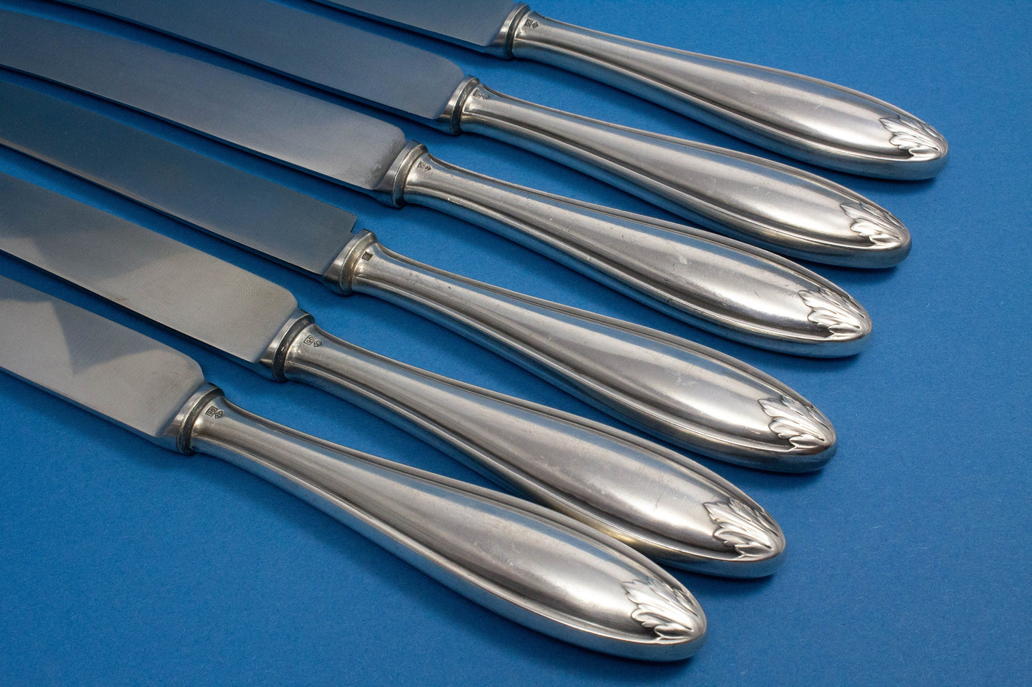 6 Tafelmesser, WMF 1600 Akanthus