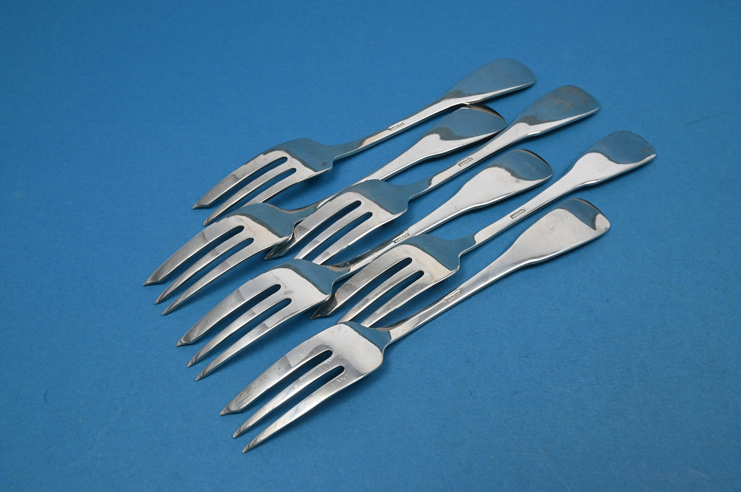 6 schöne Kuchengabeln, WMF Weimar