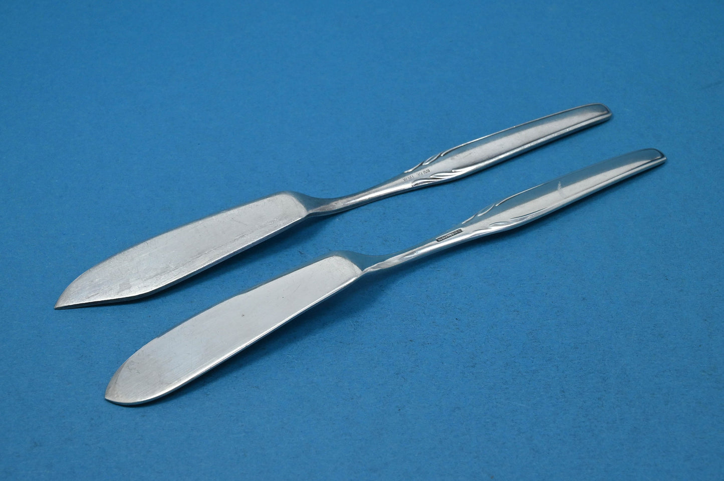 Versilbertes Besteck von WMF, Käsemesser und Buttermesser