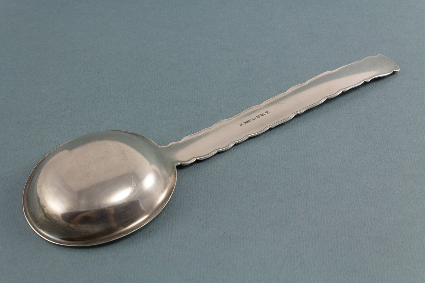 Seltener Tortenheber und Sahnelöffel aus 800er Silber, Vögel und Blüten, Silberbesteck, Hochzeitsgeschenk, Bruckmann 21784 - Löffelland