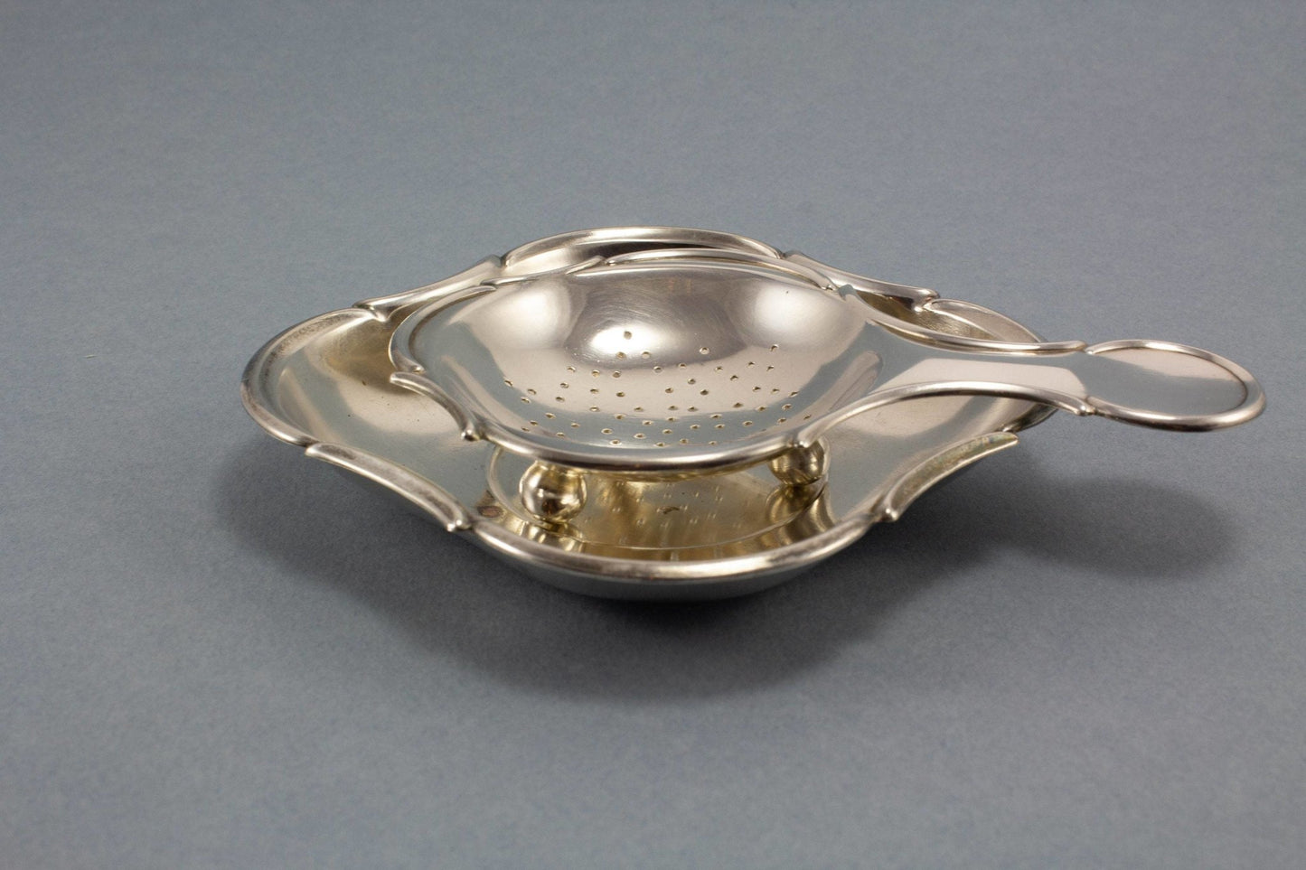 Teesieb, versilbert, Vintage Besteck, Tea Time - Löffelland