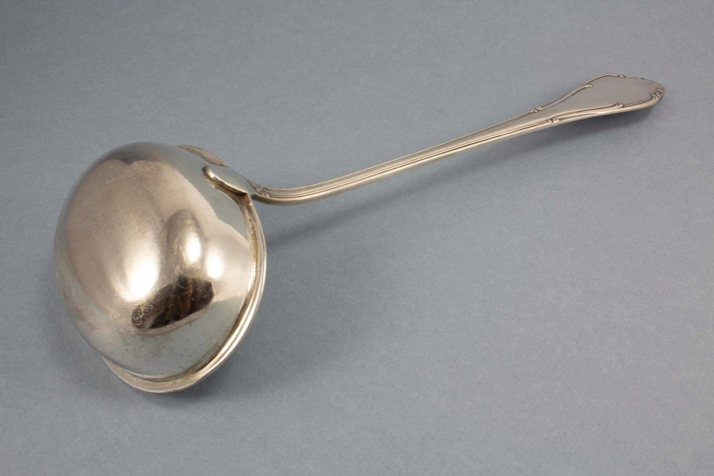 Versilberte Suppenkelle von ABS/ Wellner, Mozart, Tafelsilber, Vorlegebesteck - Löffelland