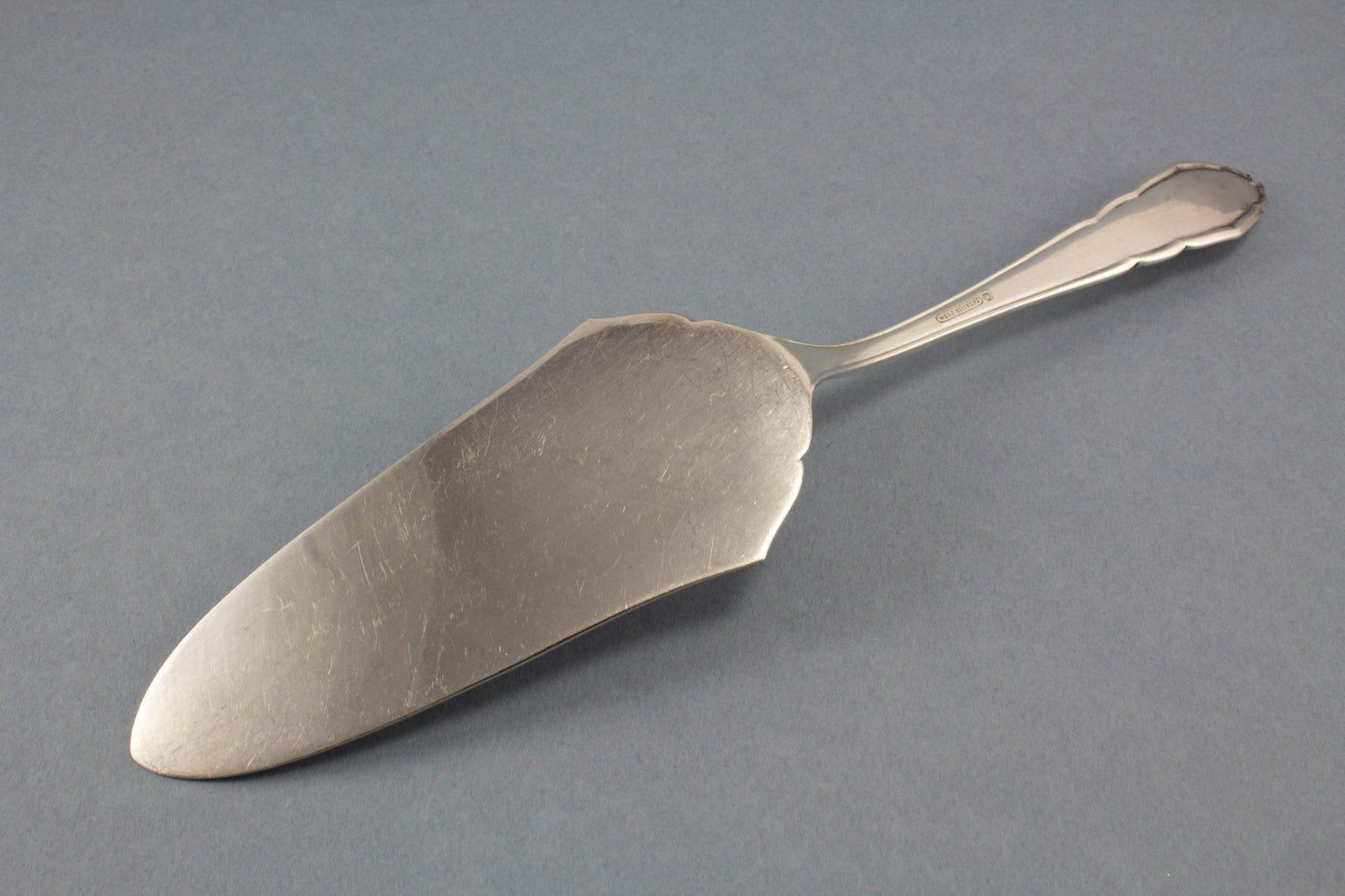 Versilberter Jugendstil Tortenheber - Löffelland