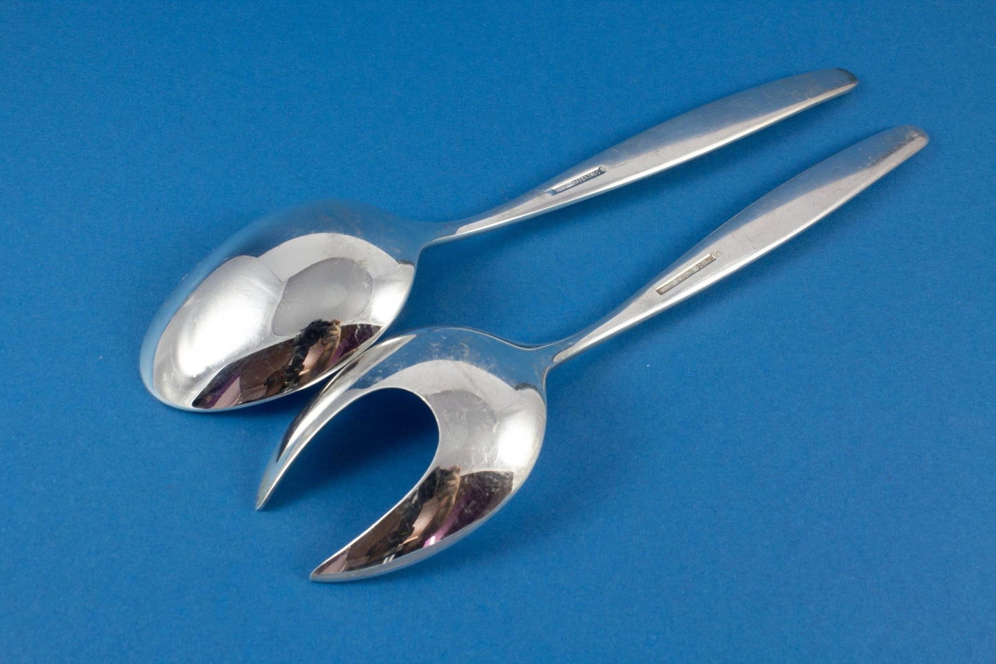 Versilbertes Salatbesteck von WMF, WMF Rom, Salatlöffel, Salatgabel - Löffelland