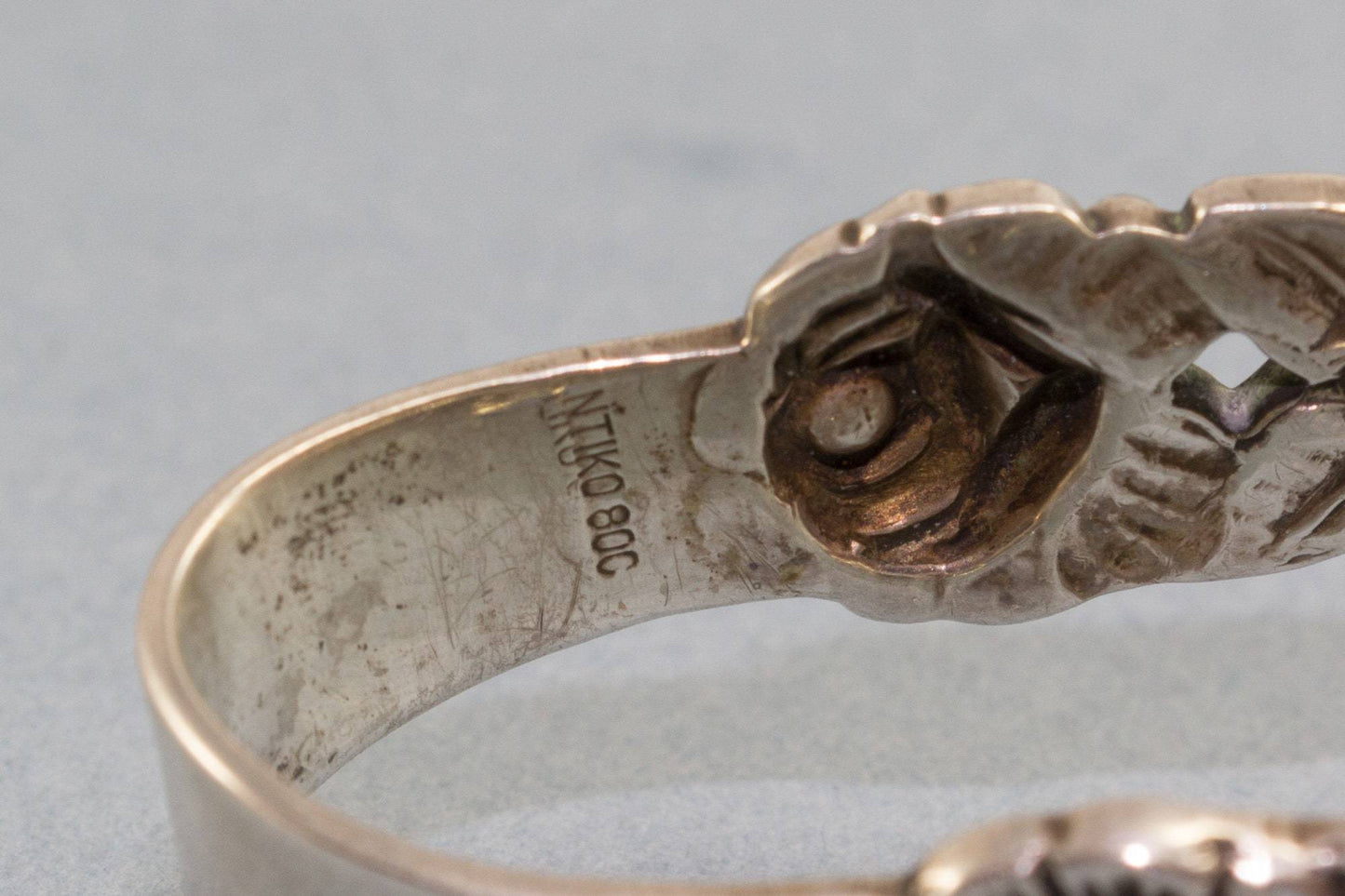 Zuckerzange mit Rosen , 800er Silber, Hildesheim Rose, Silber, Rosenbesteck - Löffelland