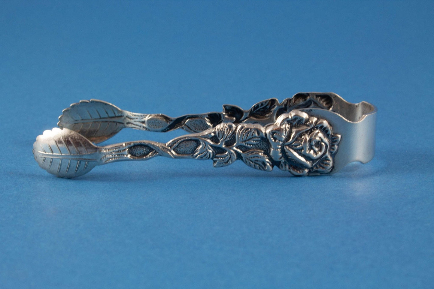 Zuckerzange, Rose , versilbert - Löffelland