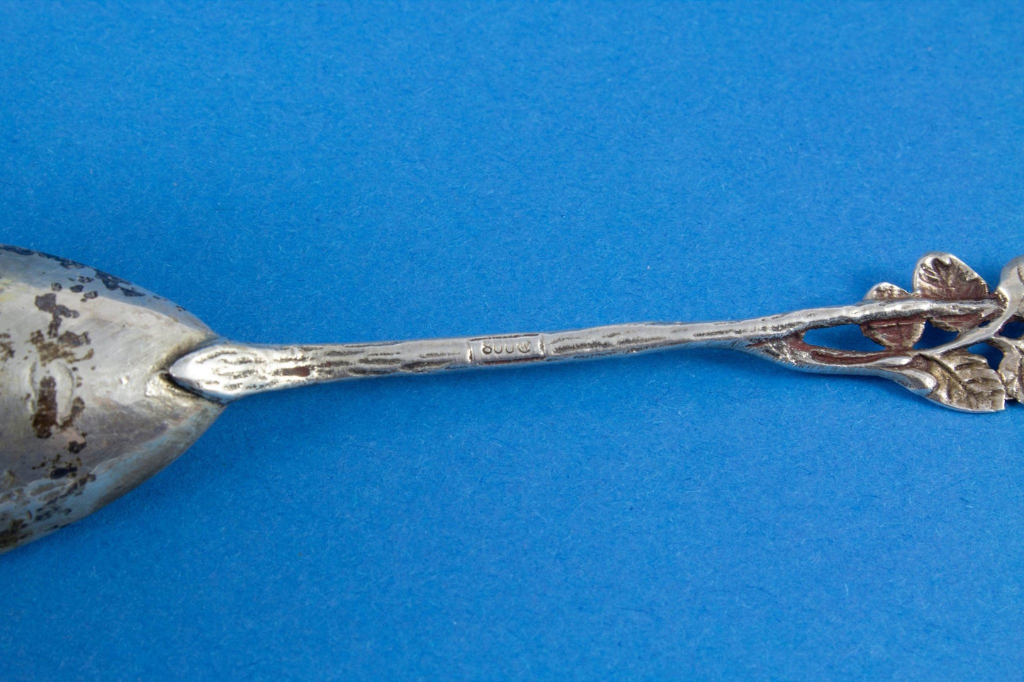 Zwei schöne antike Besteckteile von Christoph Widmann, 800 Silber - Löffelland