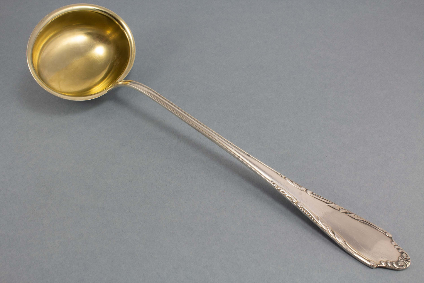 Silver plated spoon, compote spoon by GAG, Art Nouveau