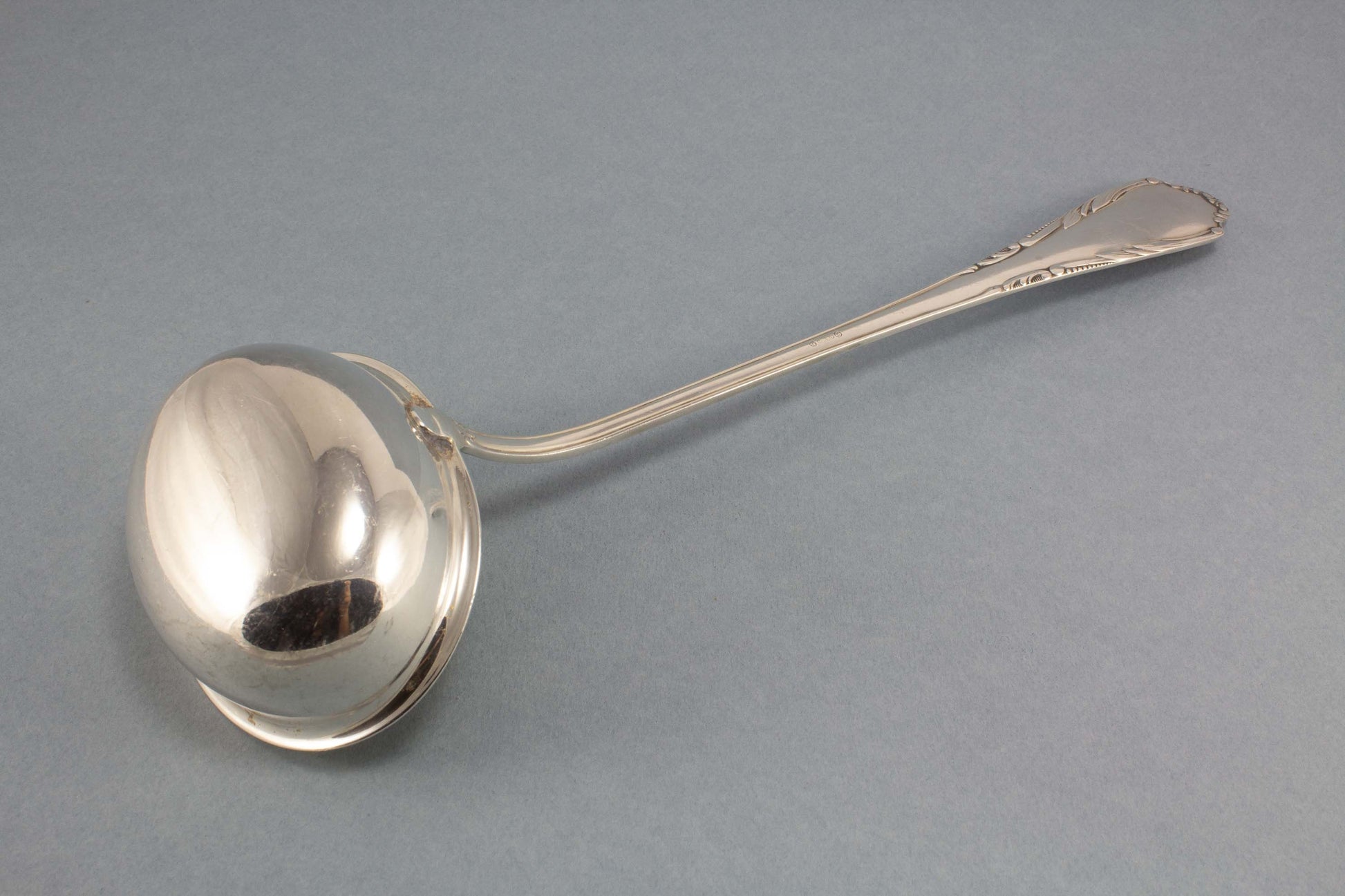 Silver plated spoon, compote spoon by GAG, Art Nouveau