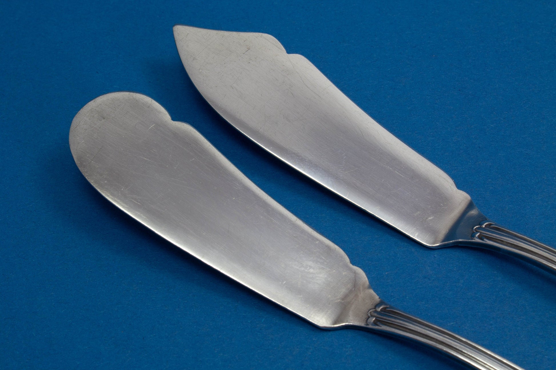 Käsemesser, Buttermesser, versilbert, Jugendstil-Besteck-Set