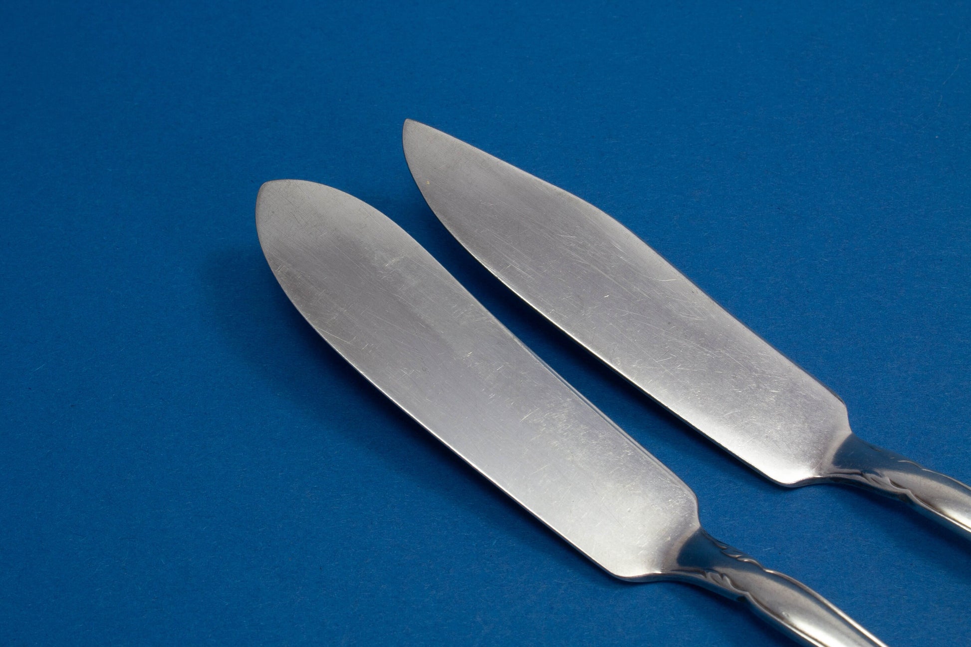 Versilbertes Besteck von WMF, Käsemesser und Buttermesser