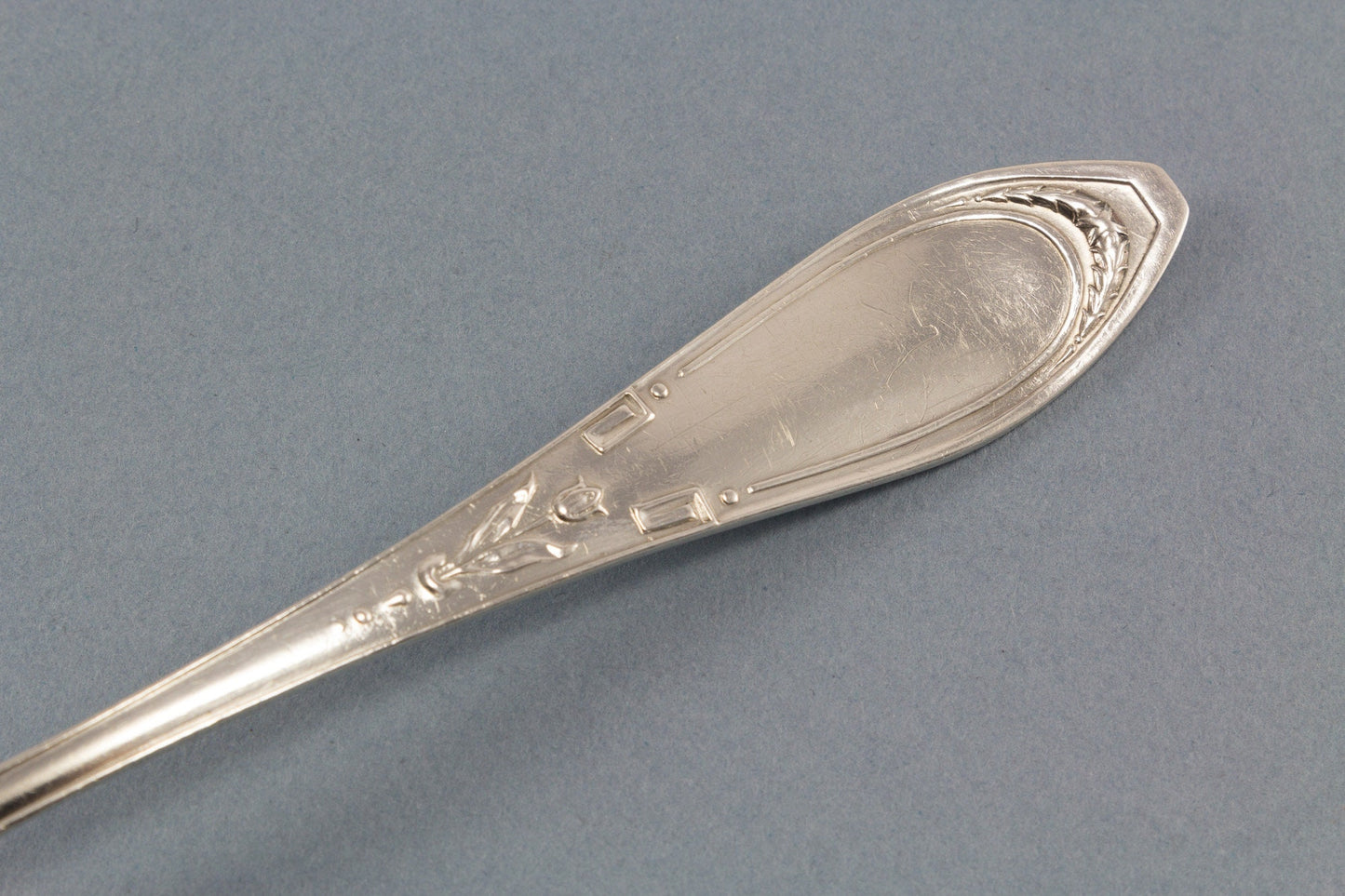 Antiker Jugendstil-Kompottlöffel aus Silber, 1919