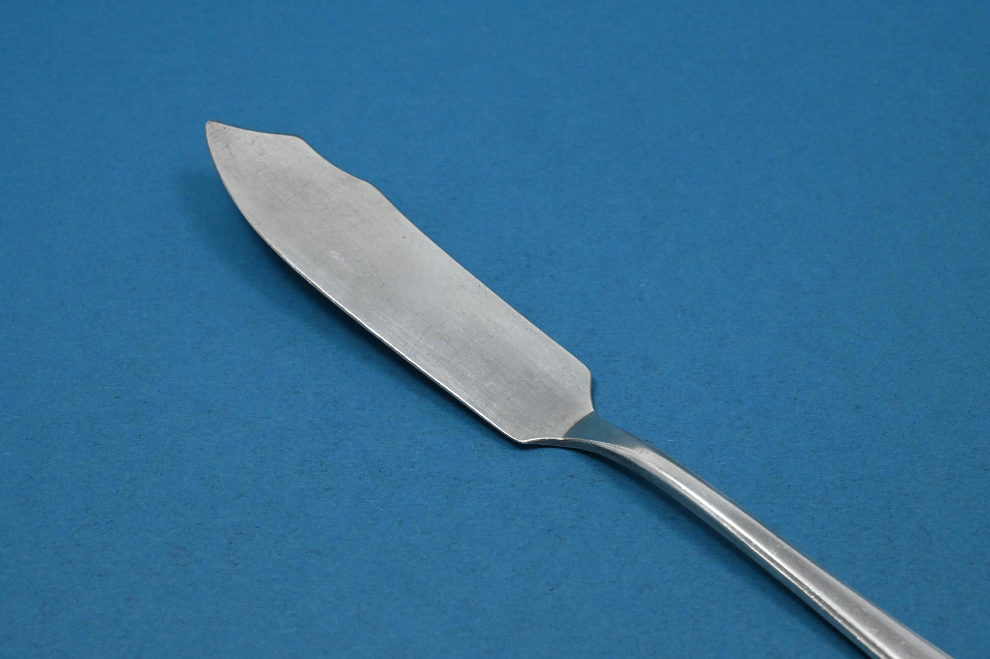 Versilbertes Fischmesser von WMF, WMF 600 Art Deco