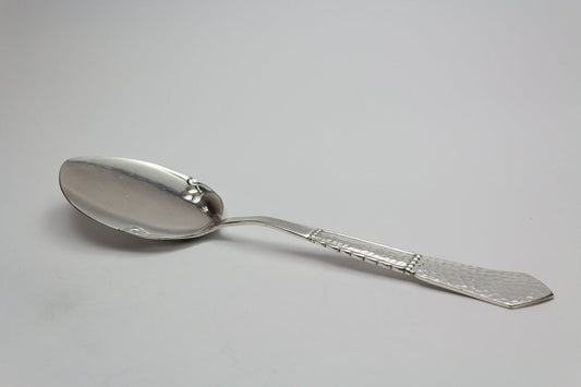 Beautiful pastry server, silver plated, pie server, Denmark, Art Nouveau, hammered, antique, decoration, Danish, silvered cutlery, Vintage