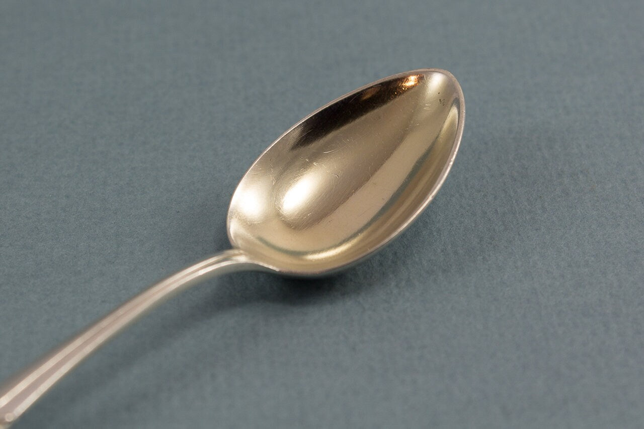 Mocha spoon, demi tasse spoon, art deco, silver, coffee break, 800, solid silver, Lutz & Weiss, spoon, vintage cutlery, silverware, spoon